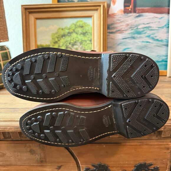 Men's Brown Leather Boots - Picture 6 of 10